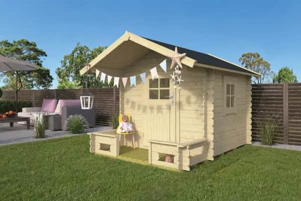 Kinderspielhaus aus Holz