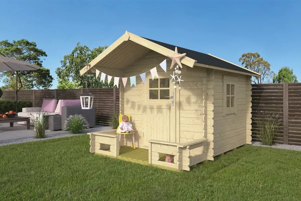 Kinderspielhaus aus Holz